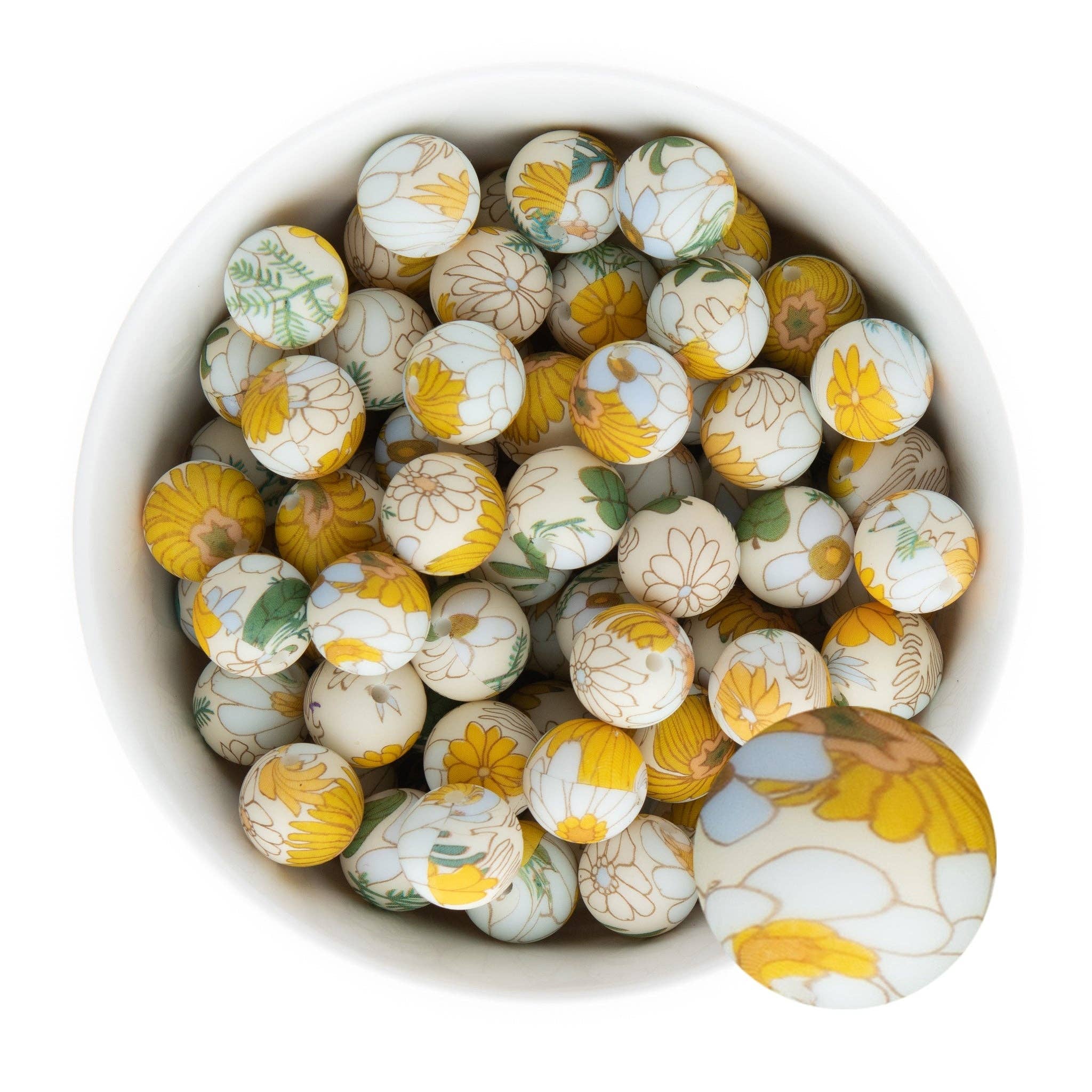 Cara & Co Silicone Craft Supply - Wholesale Craft Supplies - Standard Silicone Print Beads1