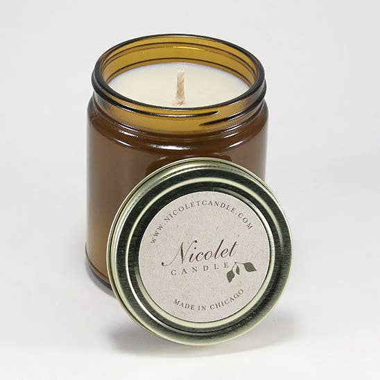 9 oz Jar — Amber for wholesale by Nicolet Candle