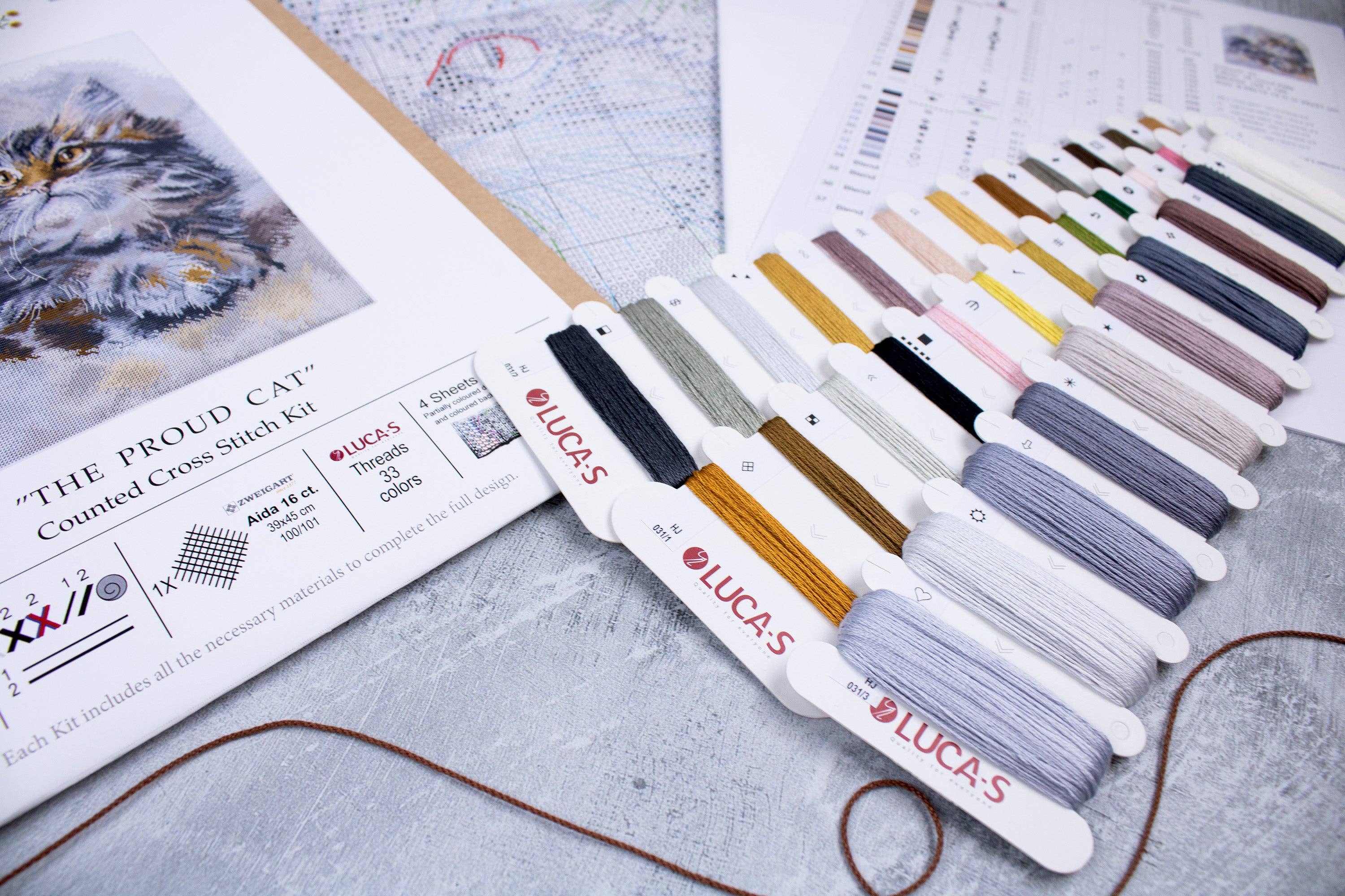 HobbyJobby - Wholesale Embroidery/Cross Stitch Supplies - Cross Stitch Kit HobbyJobby - The Proud Cat4