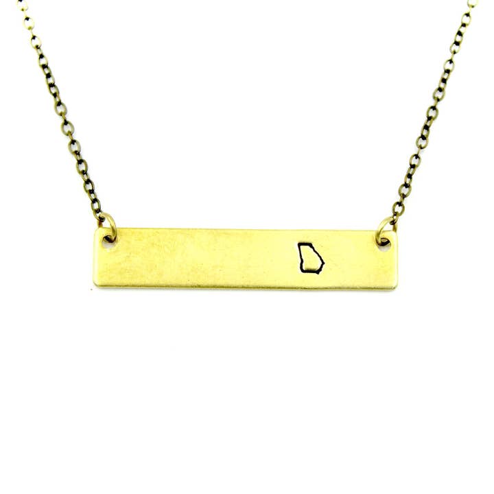 State Bar Necklace for wholesale by Carruthers Jewelry