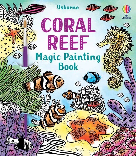 HarperCollins - Wholesale Coloring & Activity Book - Kids & Baby - Coral Reef Magic Painting Book : Usborne0