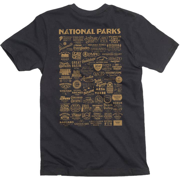 The Landmark Project - Wholesale Screen Printed T-Shirt - Unisex - National Park Type Unisex Short Sleeve Tee3