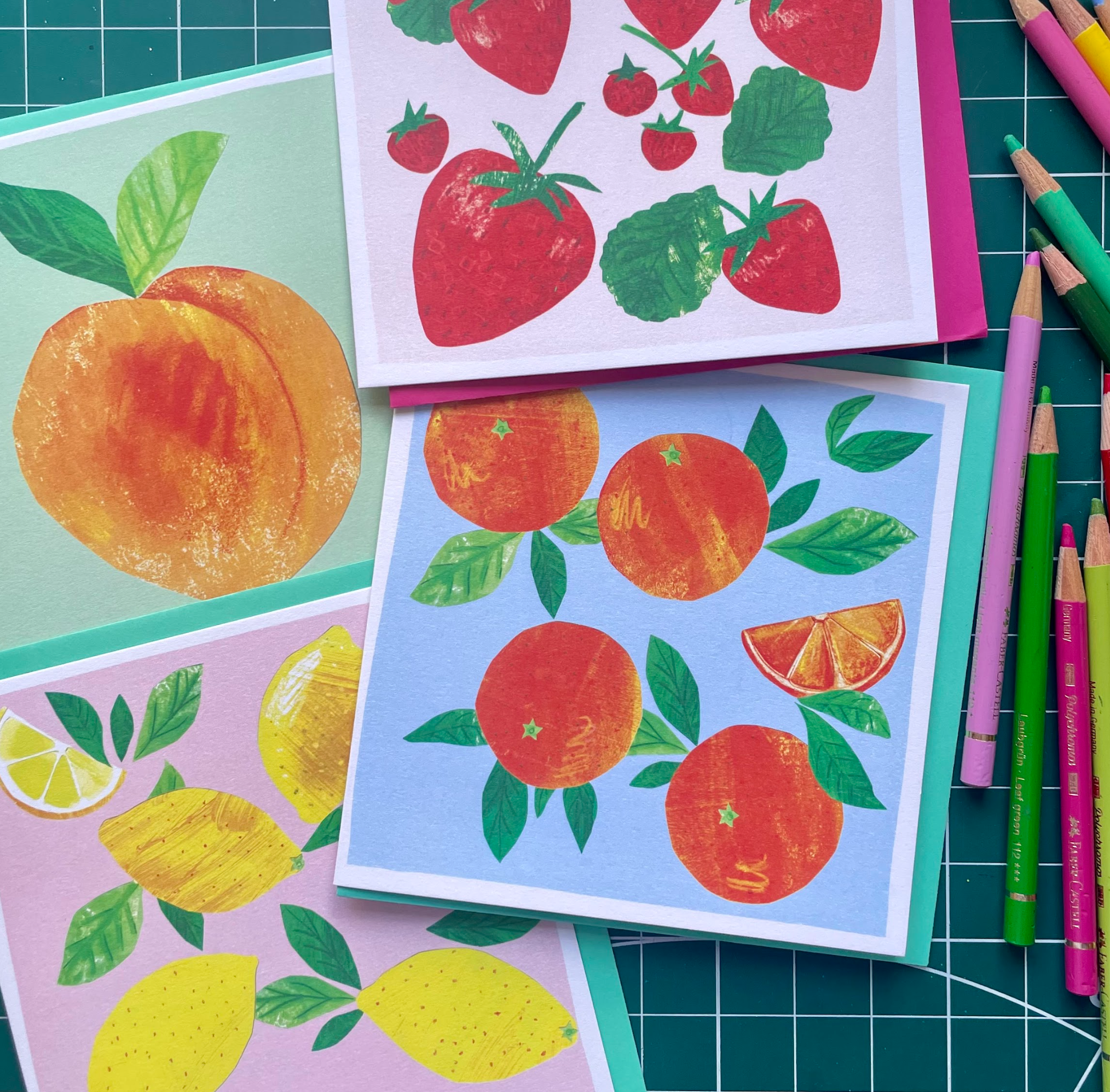 Kate Read Illustration - Wholesale Everyday Greeting Card - Oranges Greetings Card 3
