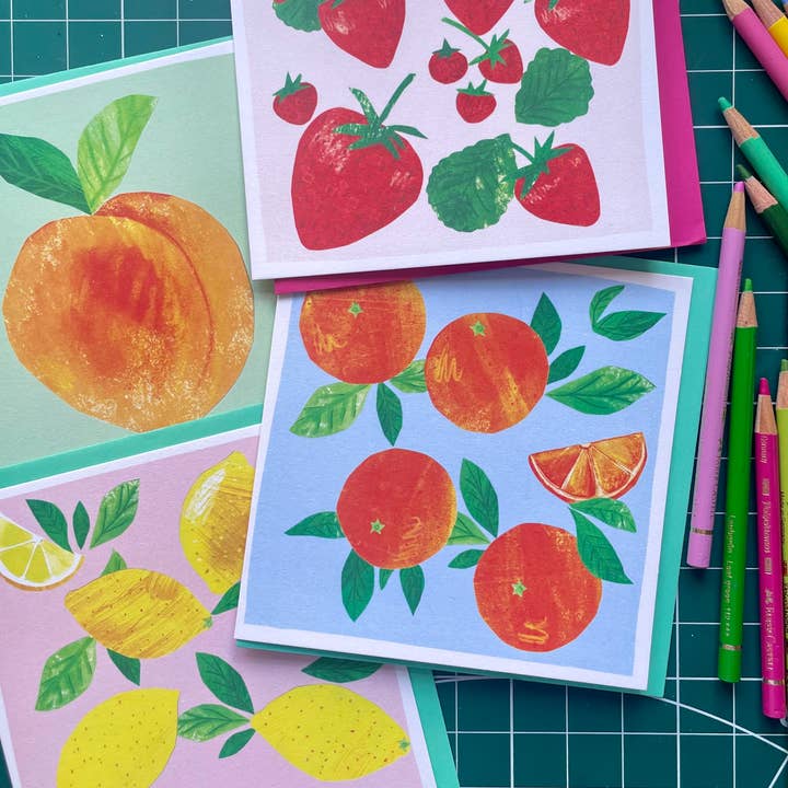 Kate Read Illustration - Wholesale Everyday Greeting Card - Cherries Greetings Card2