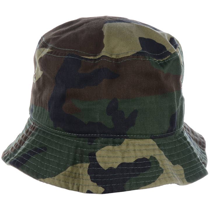 Jasper Trading LLC - Wholesale Bucket Hat - Unisex - 1500_CAMOUFLAGE GREEN- One Piece Hat