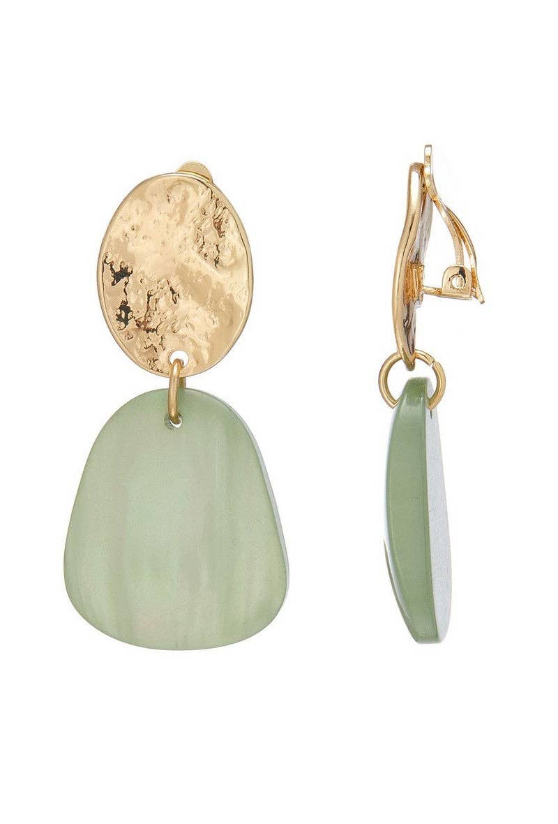 BELLE MISS - Wholesale Clip-On Earrings - Nejla clip-on earrings in stainless steel2