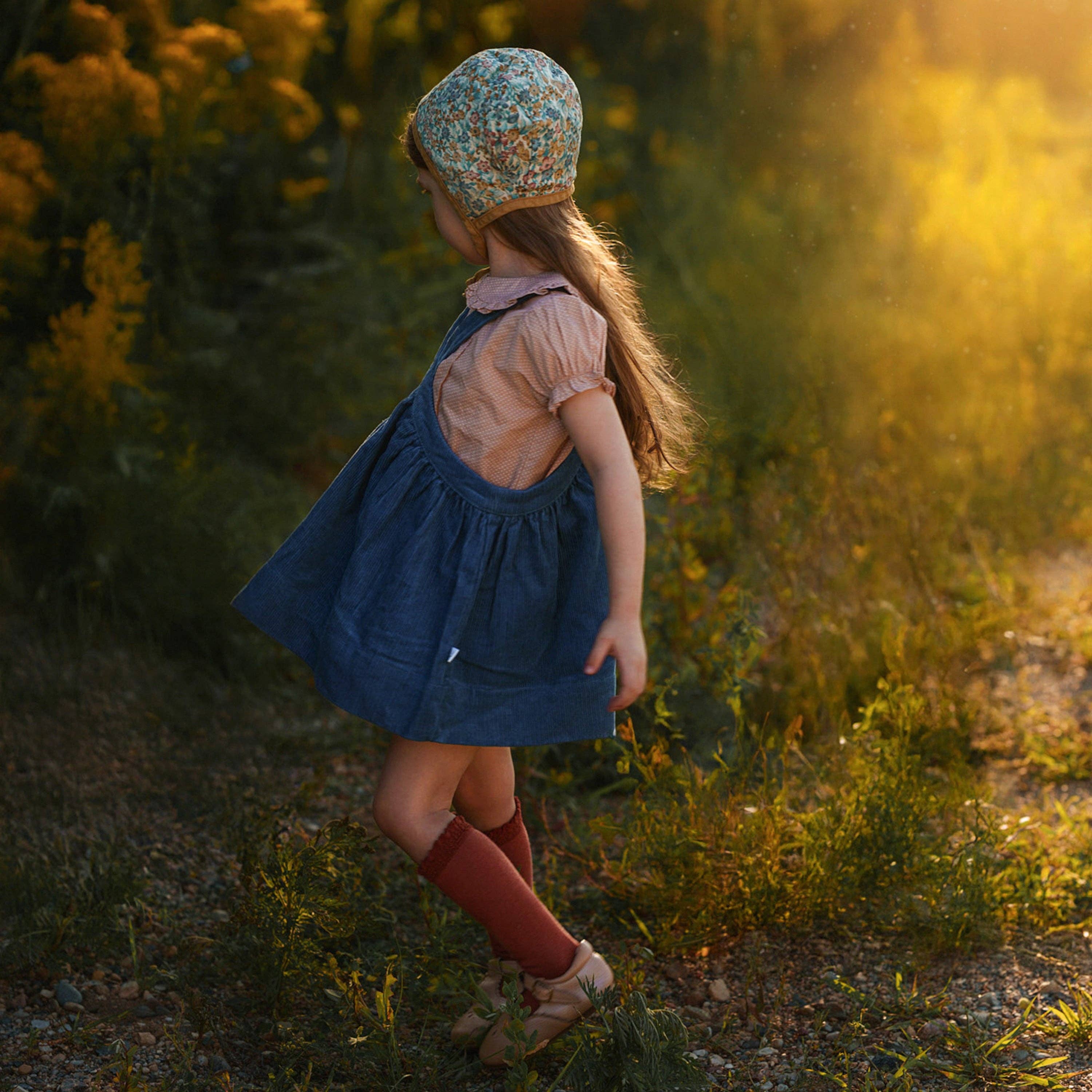 Lillies Dream - Wholesale Dress - Kids - Pebble Corduroy Pinafore3