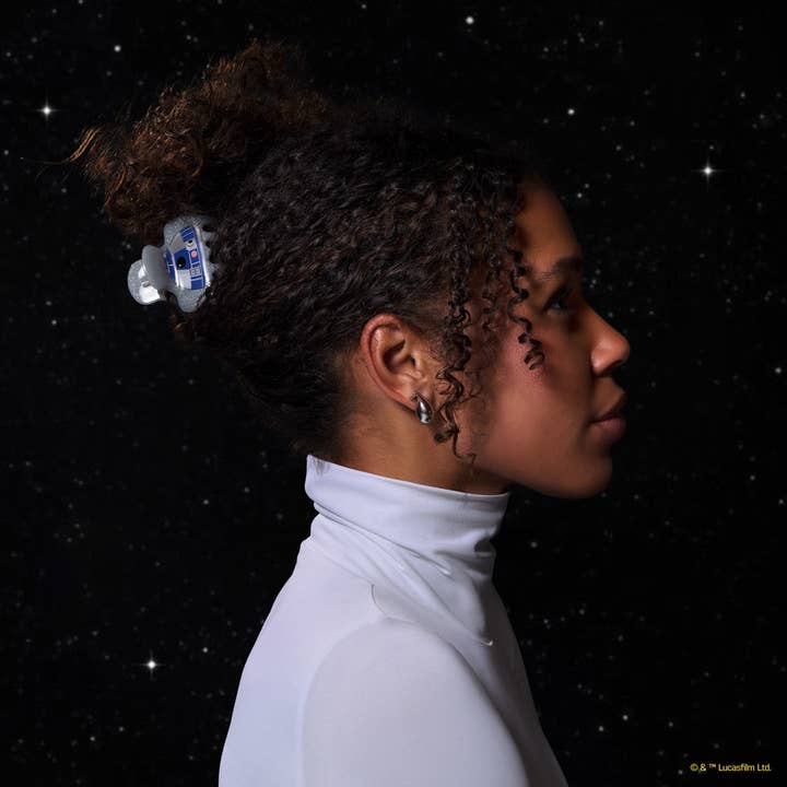 KITSCH - Wholesale Hair Clip - Women's - Star Wars™ & Kitsch Glitter Cloud Clip in R2-D22