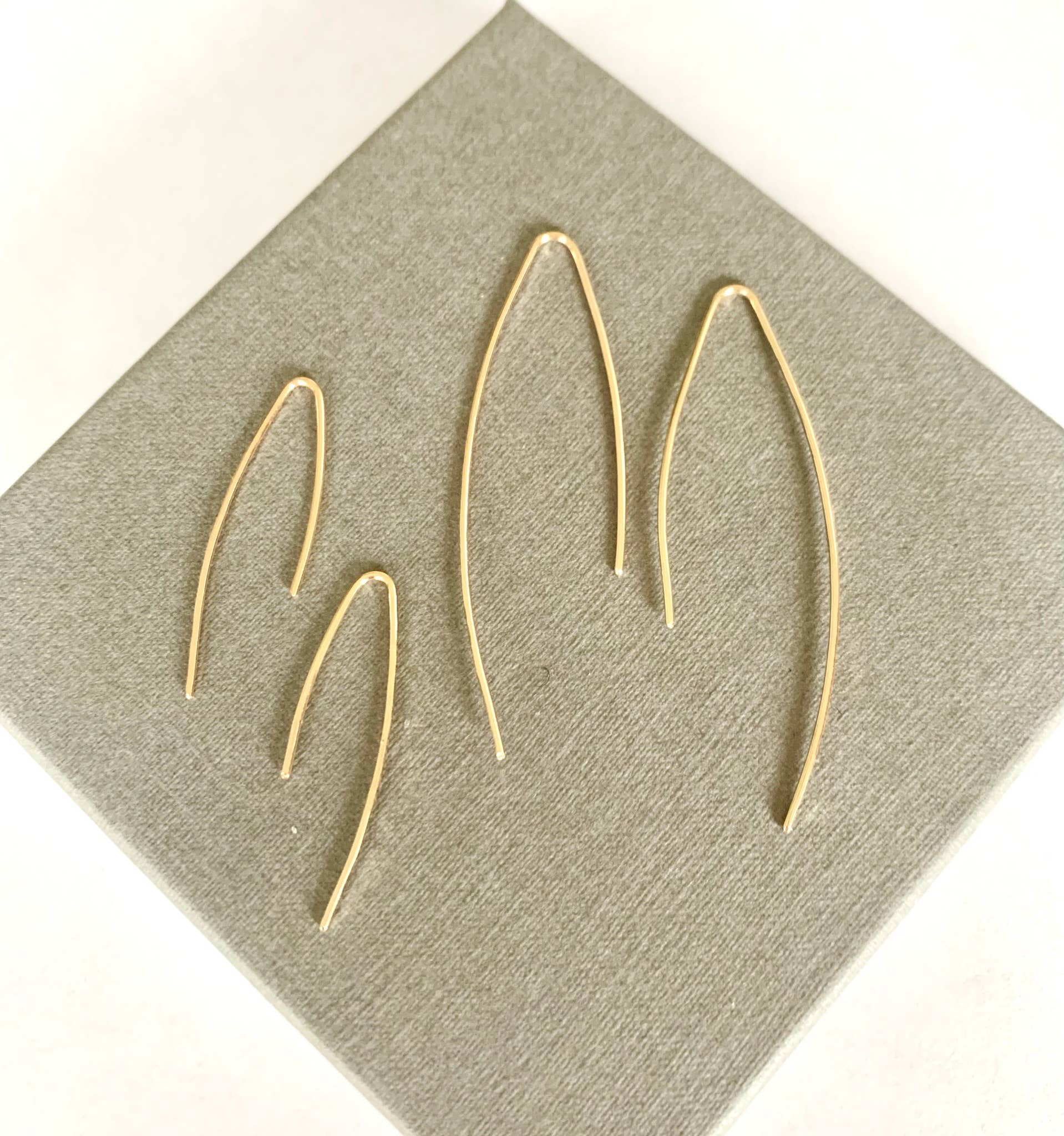 Verve Jewellery – wholesale Dangle earrings – Gold hook earrings, hook threader earrings4