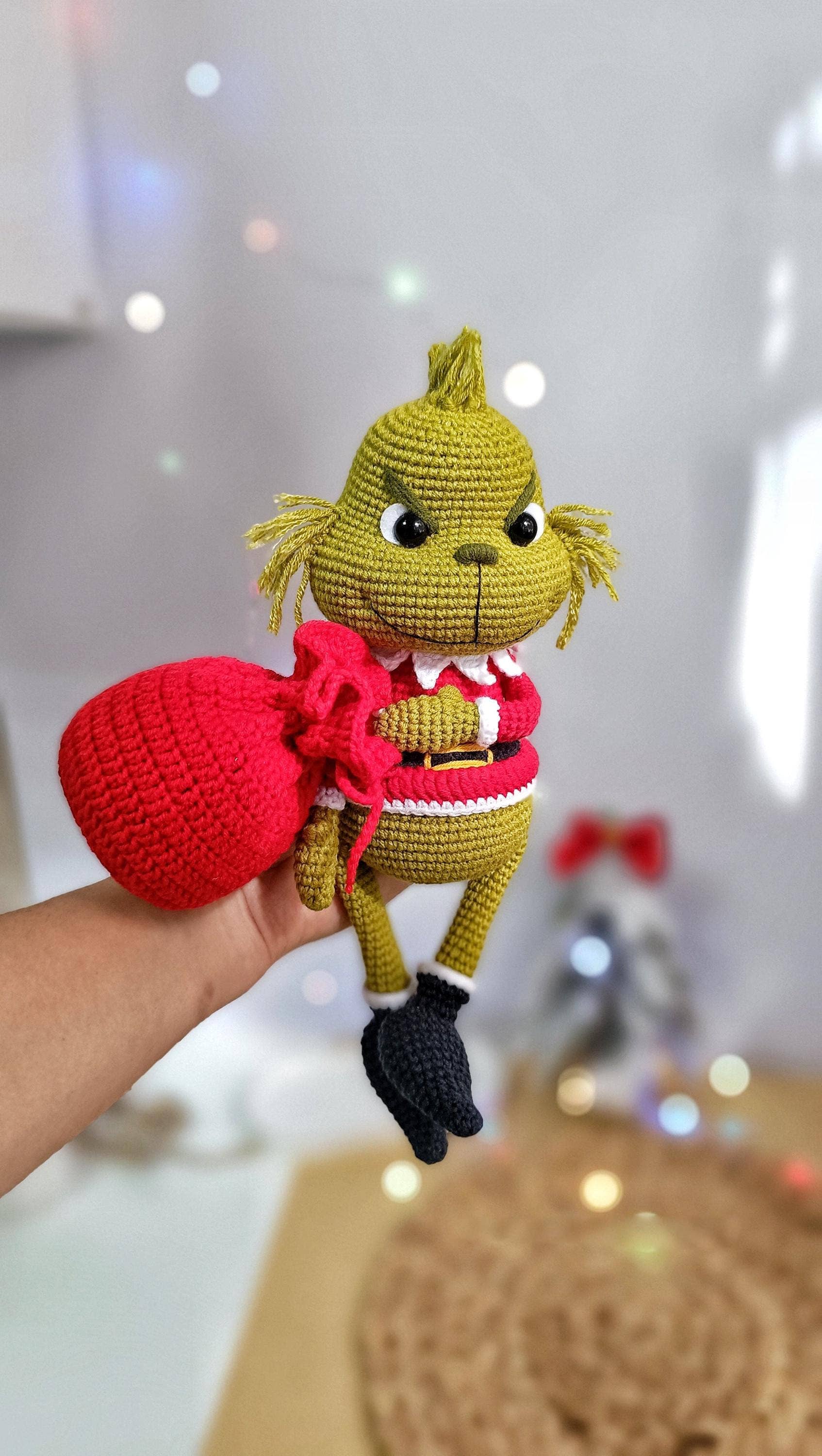 TOMOPOD LLC - Vente Décoration de Noël - Joli cerf de Noël au crochet, cerf de Noël Amigurumi0