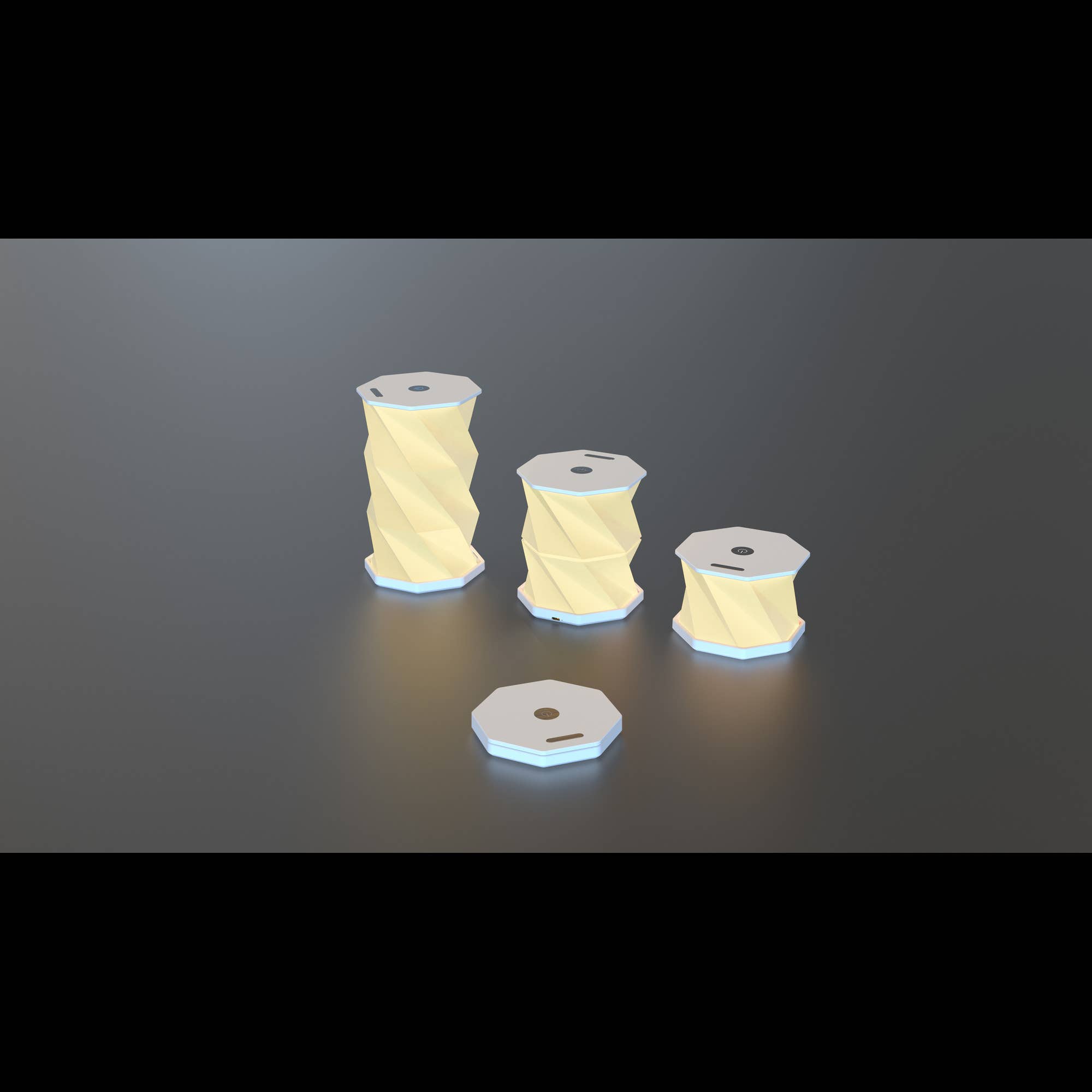 Illumates - Wholesale Accent/Desk Lamp - Illumates Expandable Lamp with White finsh6