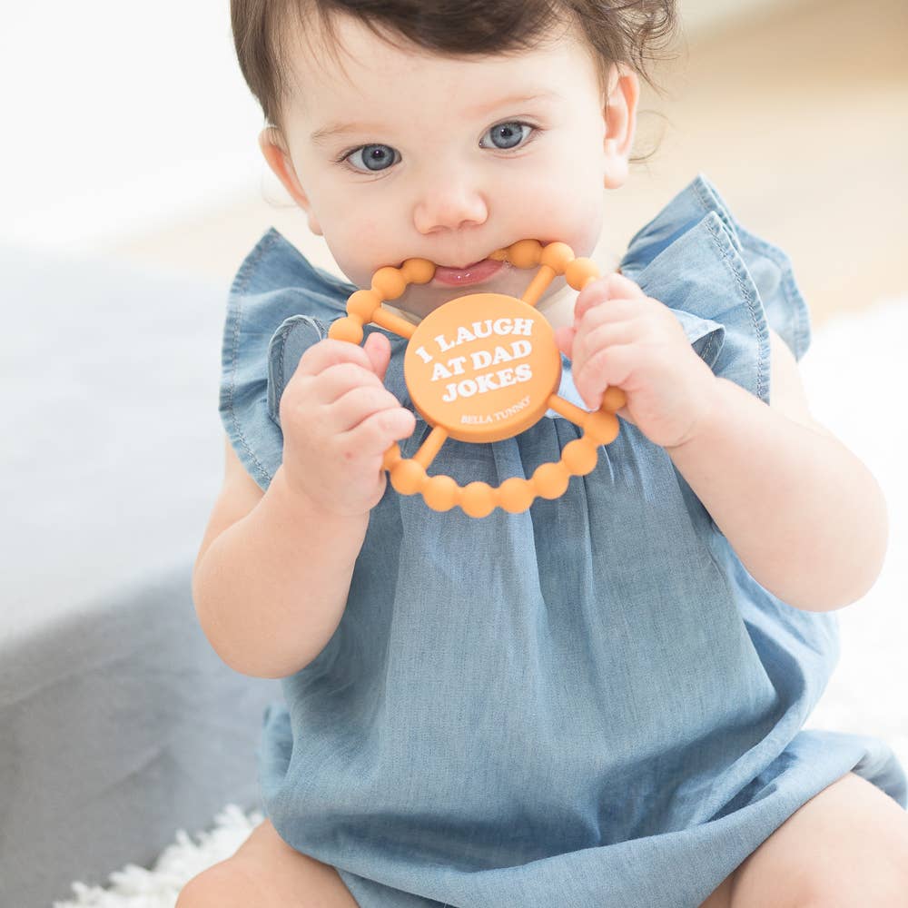 Bella Tunno - Wholesale Teether (Not Clip-On) - Baby - I Laugh at Dad Jokes Happy Teether5