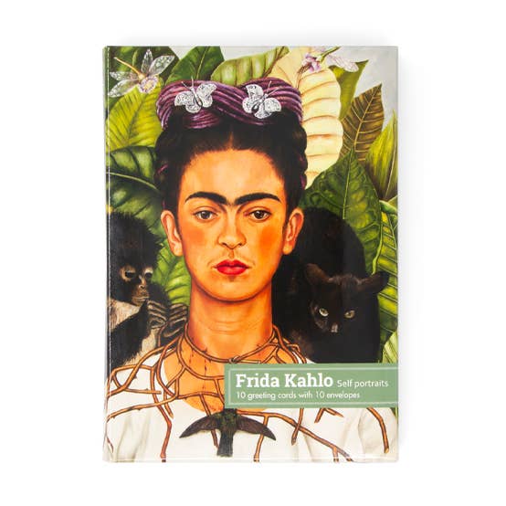 Frida Kahlo kunstkortsæt – Selvportrætter (10 kort) for engroshandel hos MUSEUM WEBSHOP