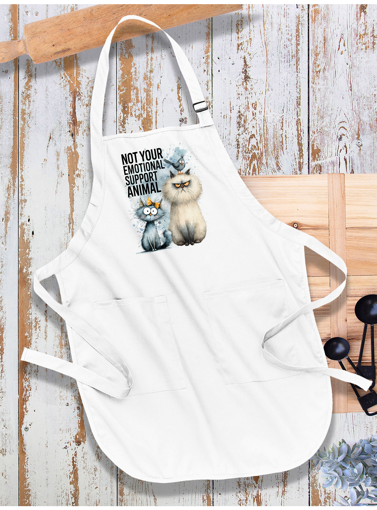Avery Lane Gifts – wholesale Apron – Cat Not Your Support Animal Apron0
