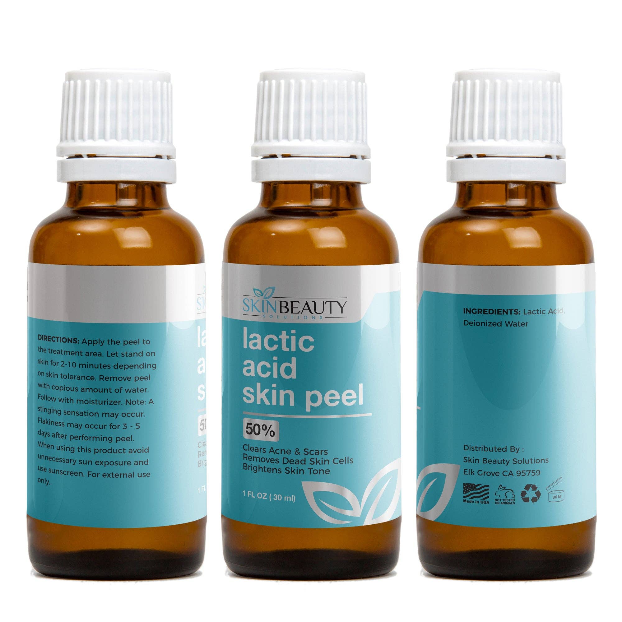 Skin Beauty Solutions - Wholesale Facial Peel - 50% LACTIC Acid Chemical Peel - Professional Skin Exfoliating & Resurfacing3