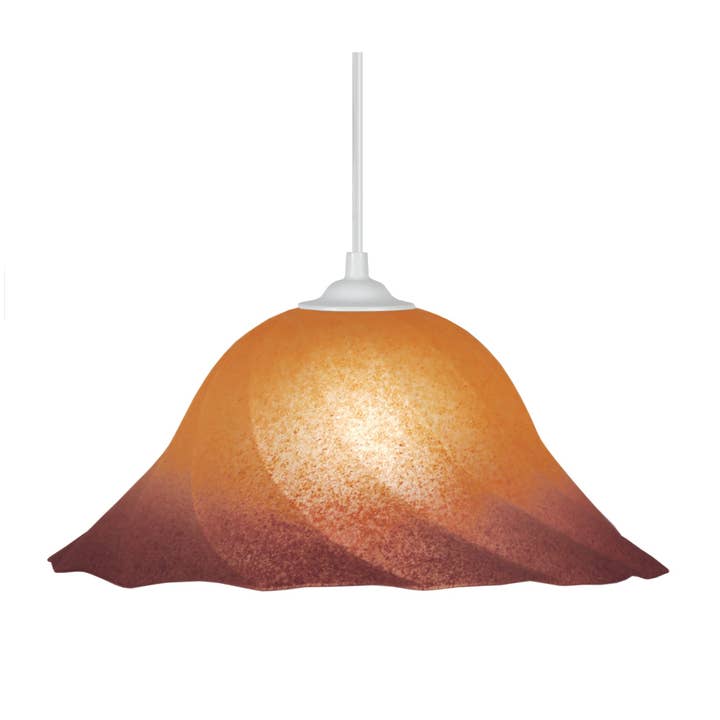 SPIRAL - Multicolor Straw Glass Dome Suspension for wholesale by Tosel Shop