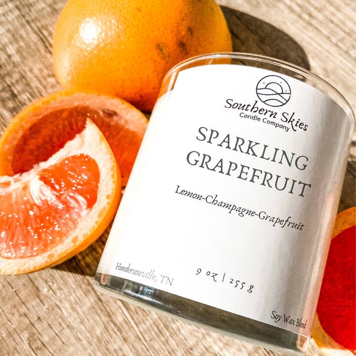Grapefrukt Soy Ljus för wholesale av Southern Skies Candle Company