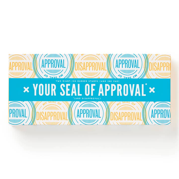 Chronicle Books - Wholesale Rubber/Decorative Stamp - Brass Monkey Your Seal Of Approval Stamp Set