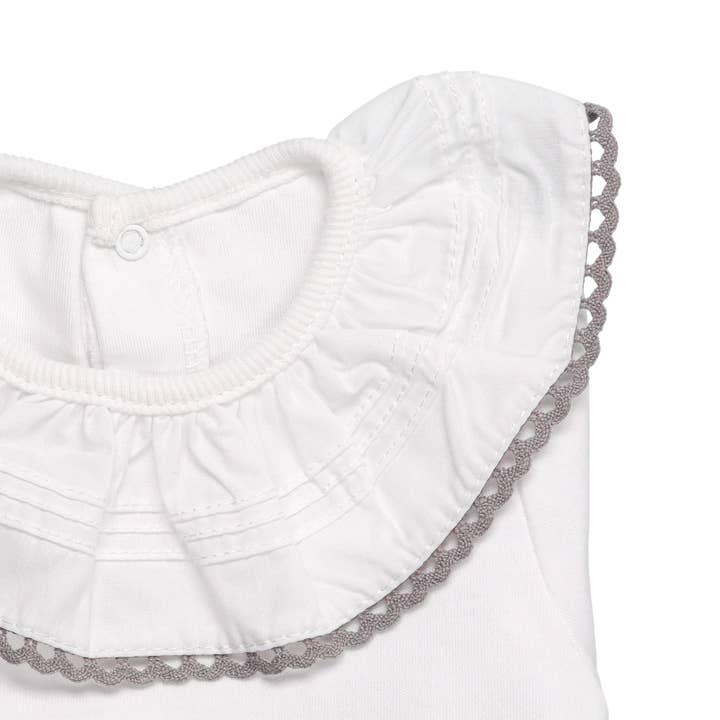 Bean Baby Clothes - Wholesale Bodysuit (Non-Footed) - Baby - Cotton Baby Bodysuit Onesie with Greek Lace Collar11