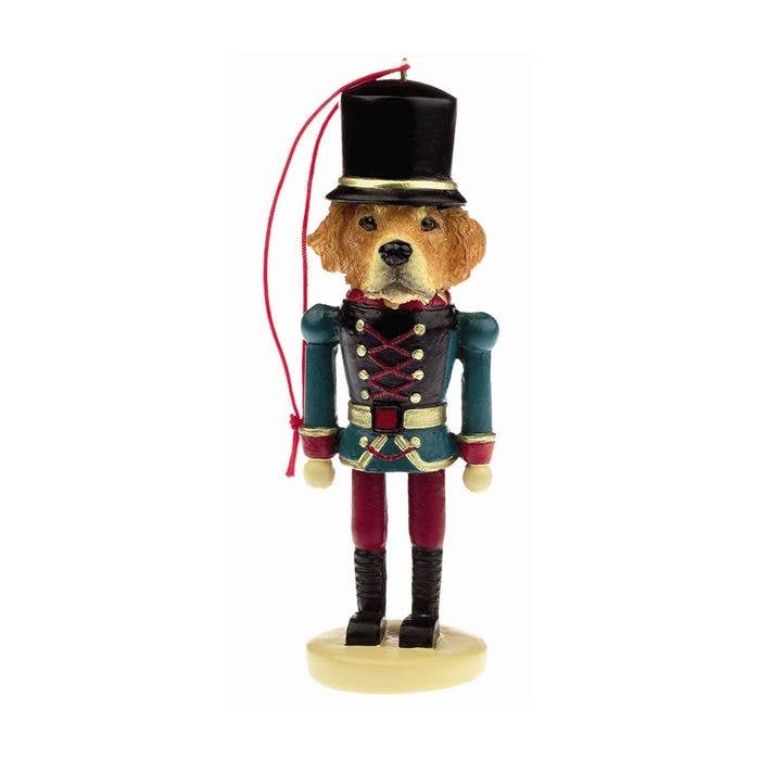 Golden Retriever Nut Cracker Ornament for wholesale by E&S Pets