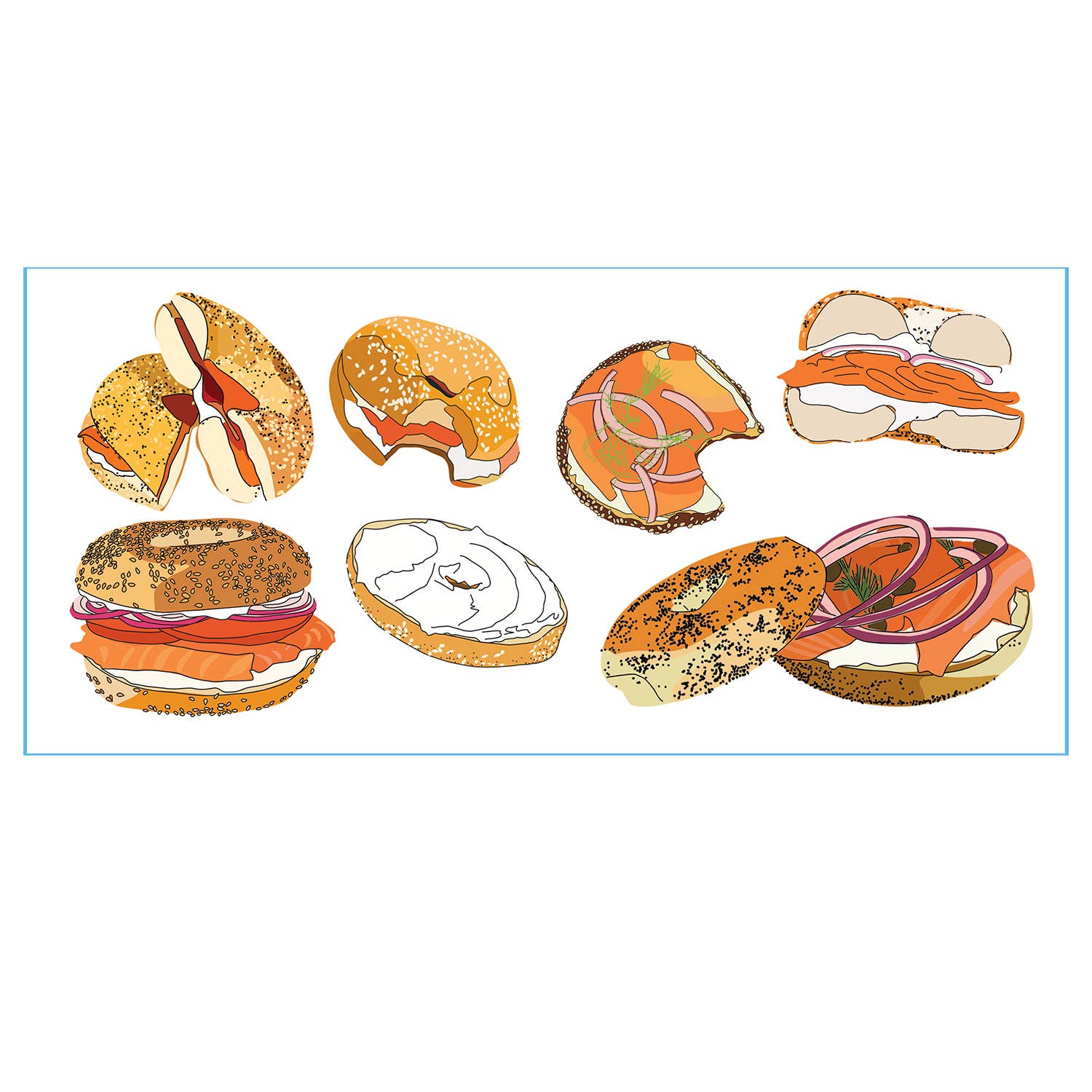 Drawn Goods - Wholesale Coffee Mug - Lovely Bagels Galore Silly Mug2