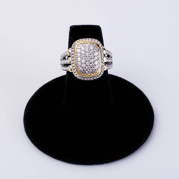 My Best Kept Jewelry - Venta al por mayor Anillo con gemas - Cable Statement Ring1