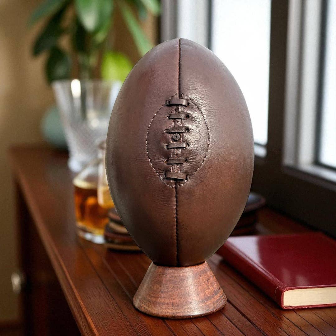 SPORTGIFTZ – wholesale Decorative tabletop object – SPORTGIFTZ Leather Size 5 Rugby Ball with Display Stand ? A Classic for Fans & Collectors4