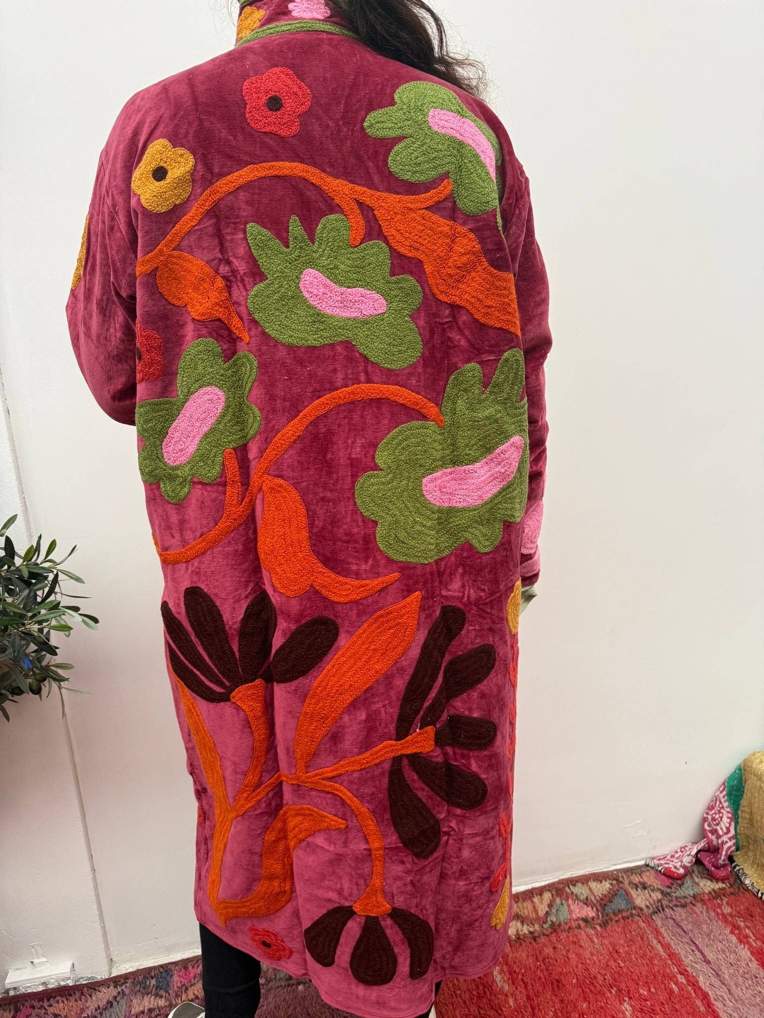 ToutVintage – Blusão - Mulher por atacado – Casaco Kimmie com bordado de veludo2