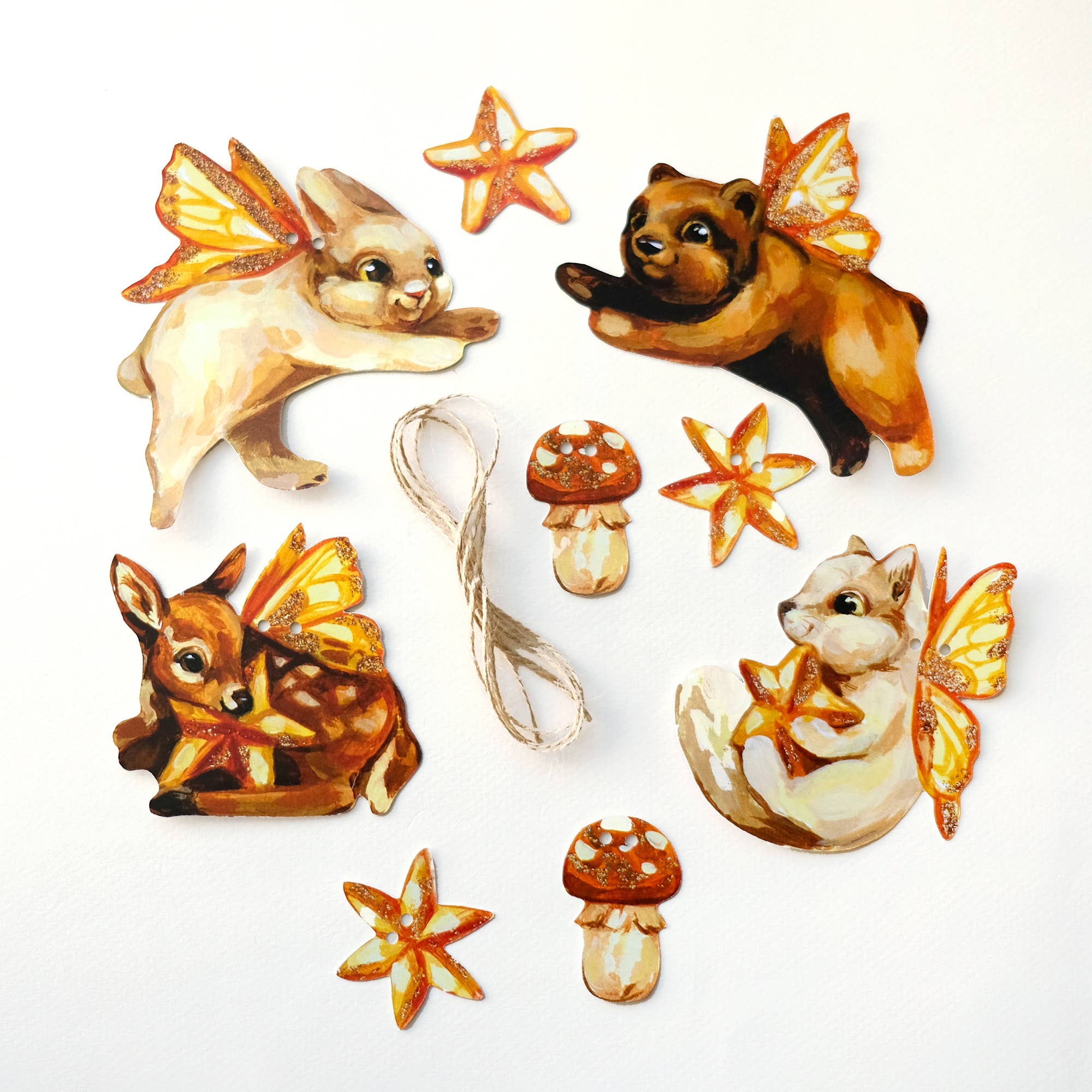 Doro Marcello - Wholesale Bunting/Garland - DIY Paper Garland Kit | Stars & Fairy Animals Nursery Decor4