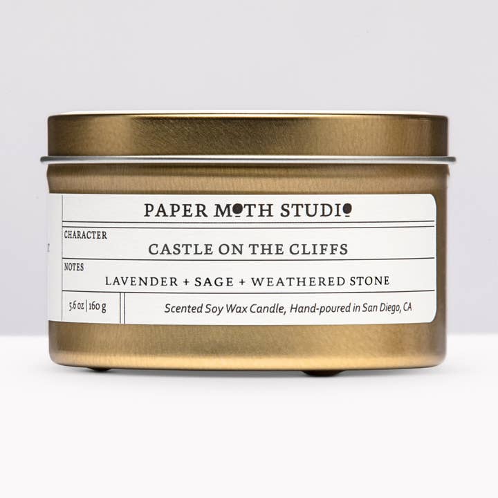 Paper Moth Studio - Wholesale Travel Candles - Castle on the Cliffs0