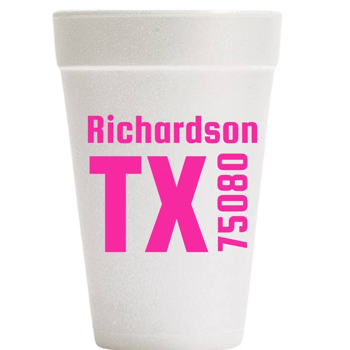 Southern Ink - Wholesale Disposable Cup - Zip Code Cups2