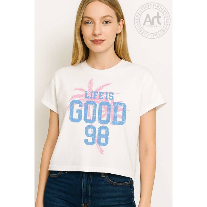 GOOD 98 CROP TEE for wholesale by Art by Forgrand