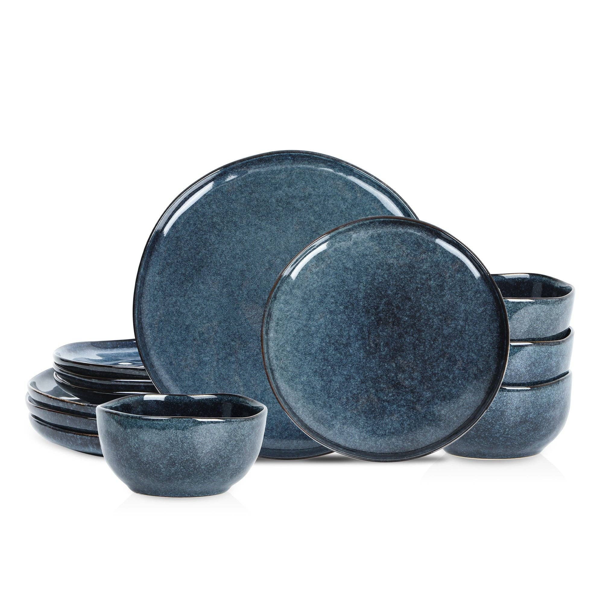 Stone  Lain - Wholesale Dinnerware Set - Mirella Stoneware Dinnerware Set - Blue0