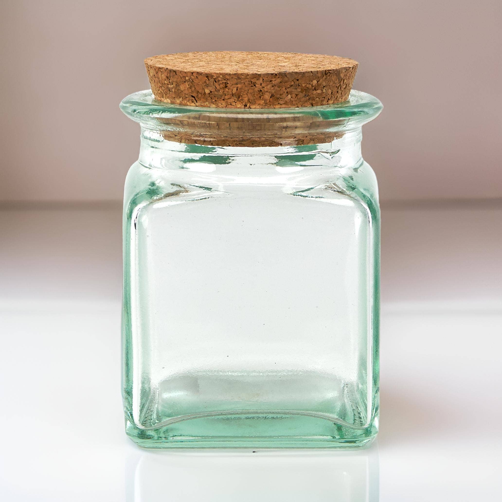 MISTRAL BONSAI – Großhandel Einmachglas – Glasbehälter mit Korkdeckel, 8 x 8 x 10 cm1