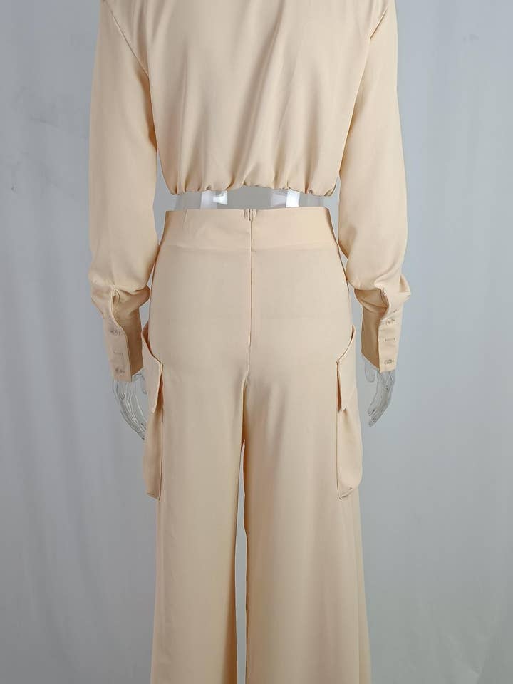 Lily Clothing - Wholesale Top & Pant Set (NOT Loungewear) - Women's - SOLID COLOR TEMPERAMENT COMMUTER FASHION SET5