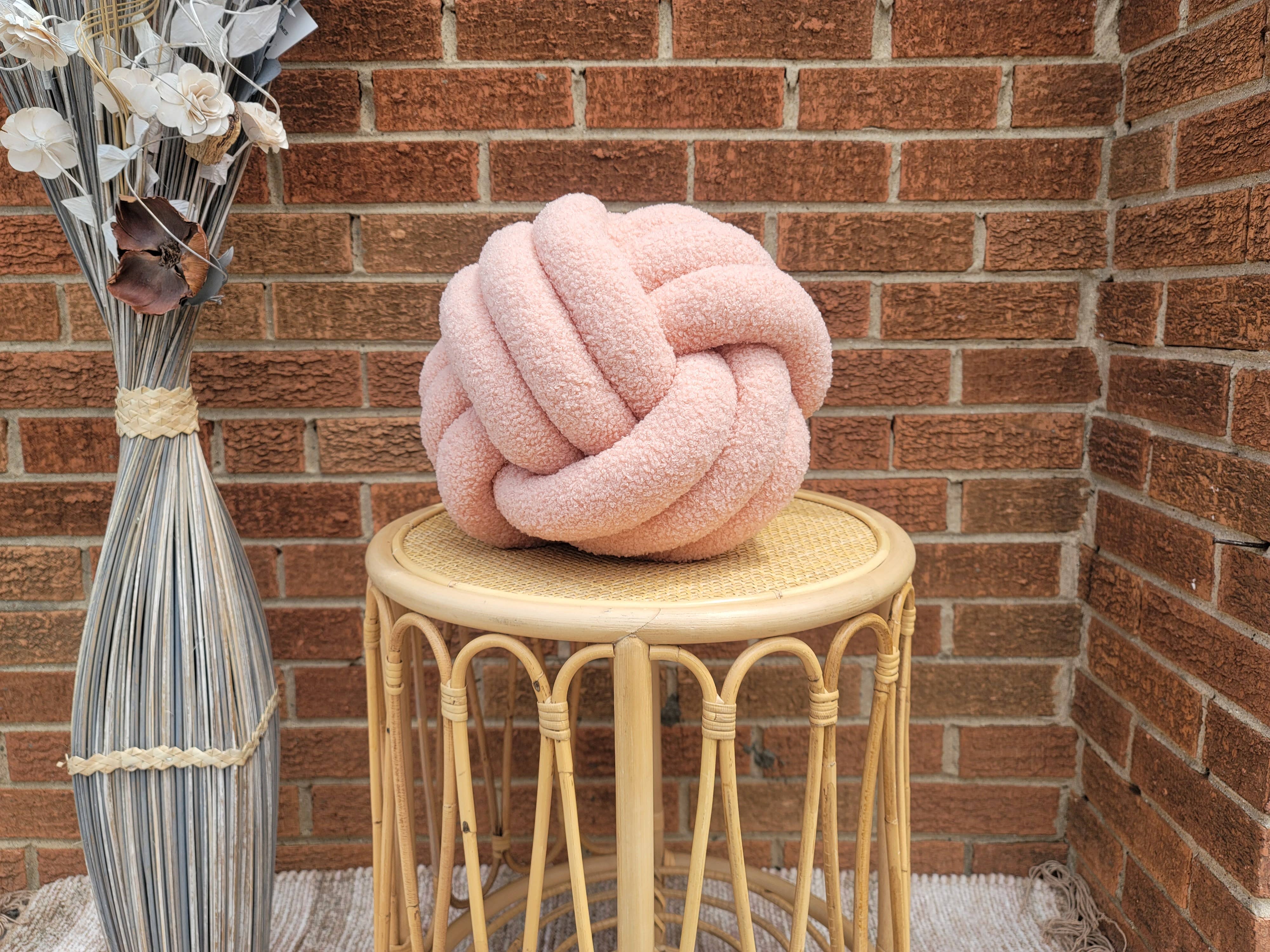 SUF Products LLC - Wholesale Throw/Decorative Pillow - Boucle Knot Pillows Soft and Cozy - Trendy Textured cushion26