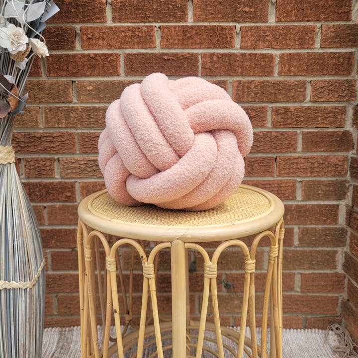 SUF Products LLC - Wholesale Throw/Decorative Pillow - Boucle Knot Pillows Soft and Cozy - Trendy Textured cushion26
