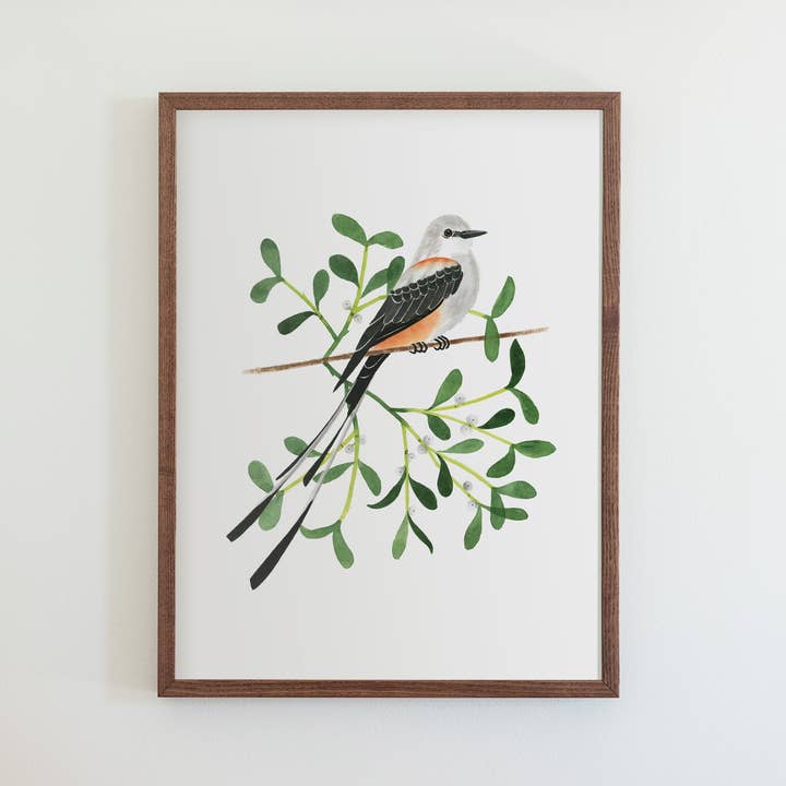 Oklahoma Scissor-Tailed Flycatcher Print for wholesale by 50 States of Beauty