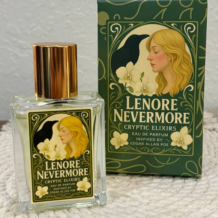 Lenore Nevermore Parfum Littéraire pour Femmes d'Edgar Allan Poe pour la vente par Cryptic Paper Co.
