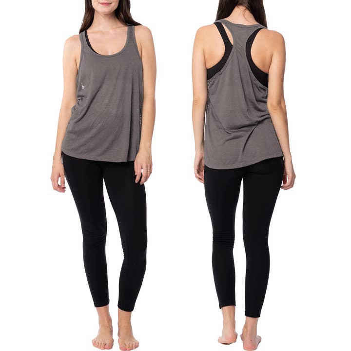I-Wear Brands – Großhandel Tanktop – Damen – 5er-Pack Racerback-Tanktops aus Rayon-Stretch für Damen