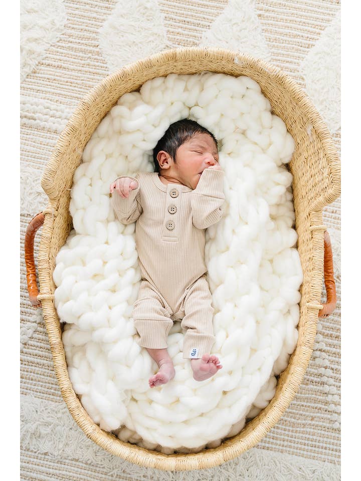 Lucky Panda Kids - Wholesale Jumpsuit - Baby - Organic Jumpsuit | Latte