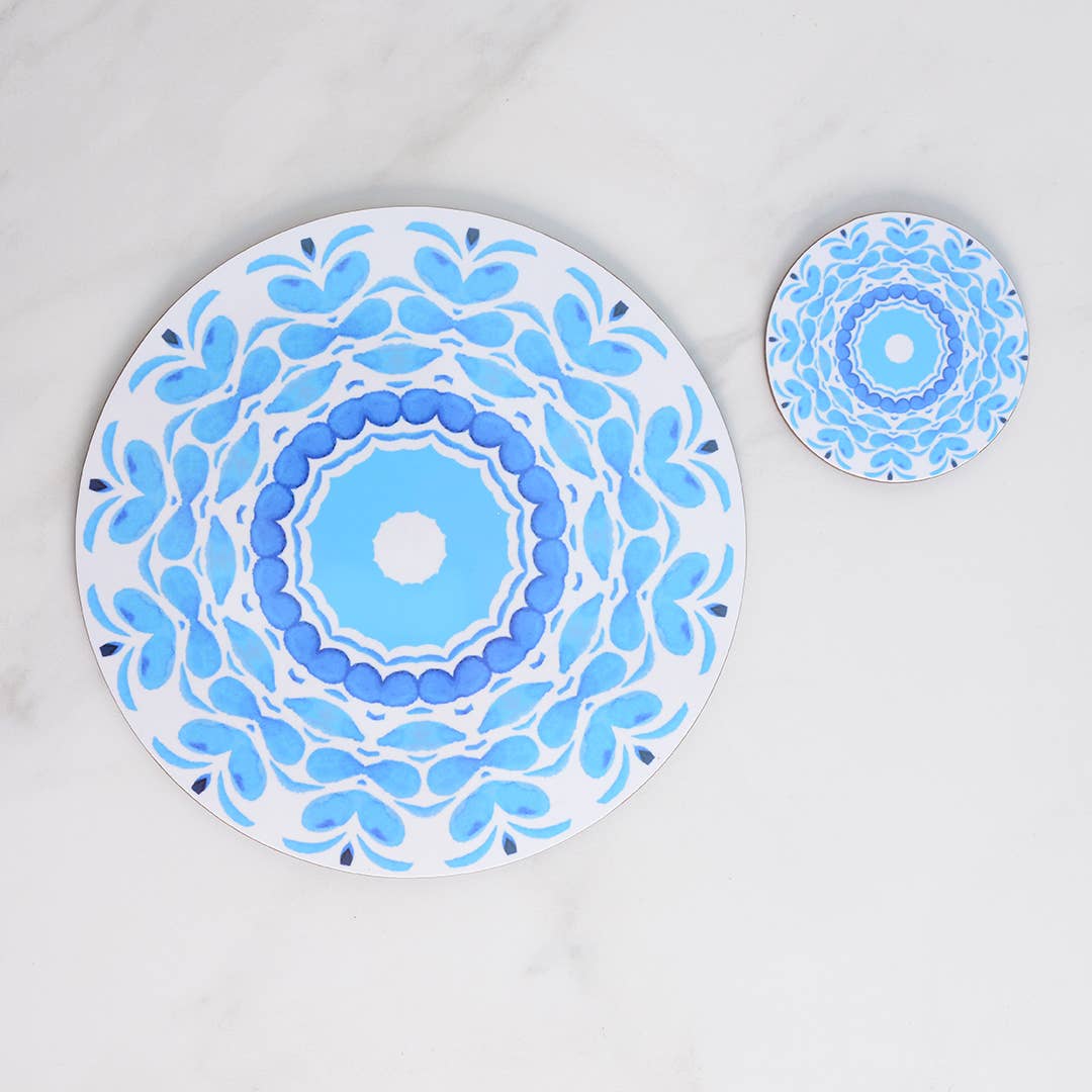 Blue & White Company – wholesale Coasters – Apple Blossom Coaster 2