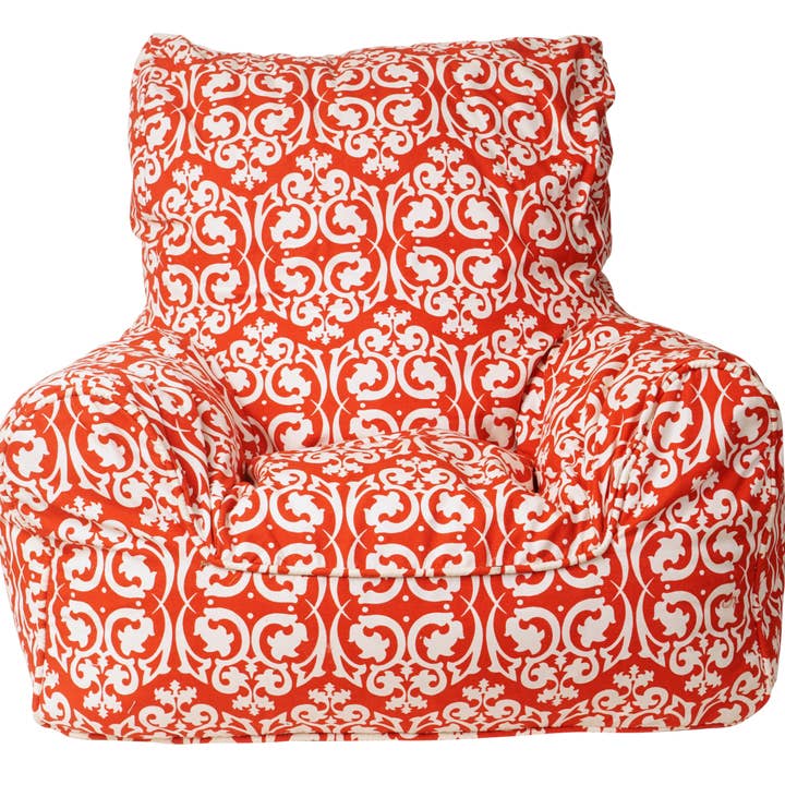 Housse de chaise Damask Bean - Rouge pour la vente par Play Pouch USA