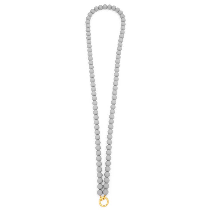 ZENZII Jewelry - Wholesale Beaded/Pearl Necklace - Matte Resin Beaded Crossbody Phone Lanyard11