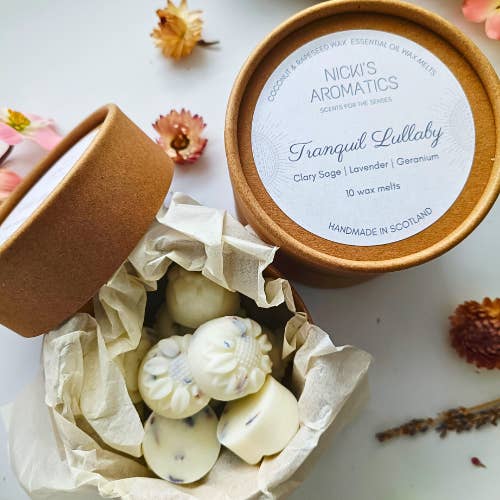 Tranquil Lullaby | Relaxing Aromatherapy Wax Melts for wholesale by Nicki's Aromatics
