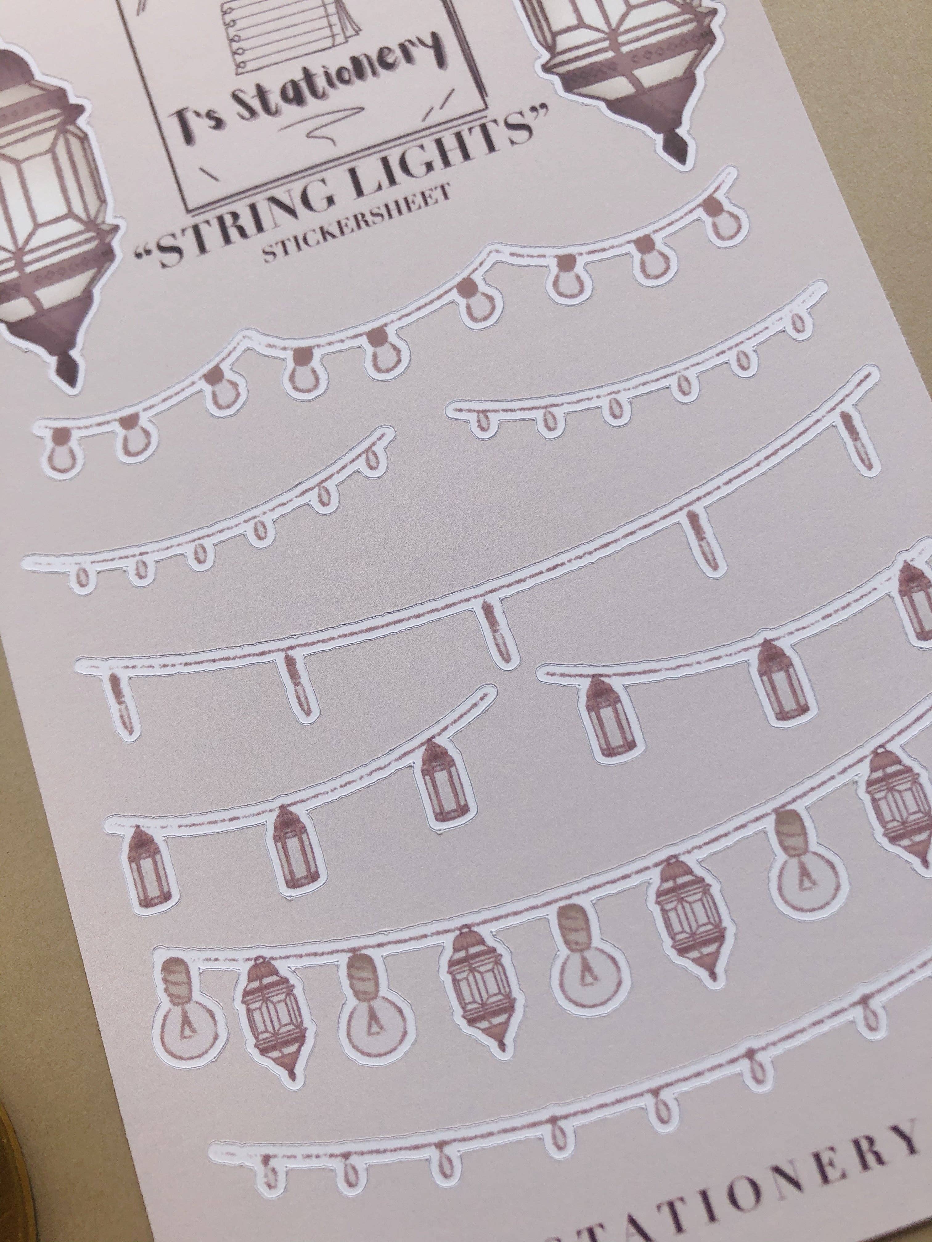 T's Stationery - Wholesale Sticker - "String Lights"  Sticker Sheet7