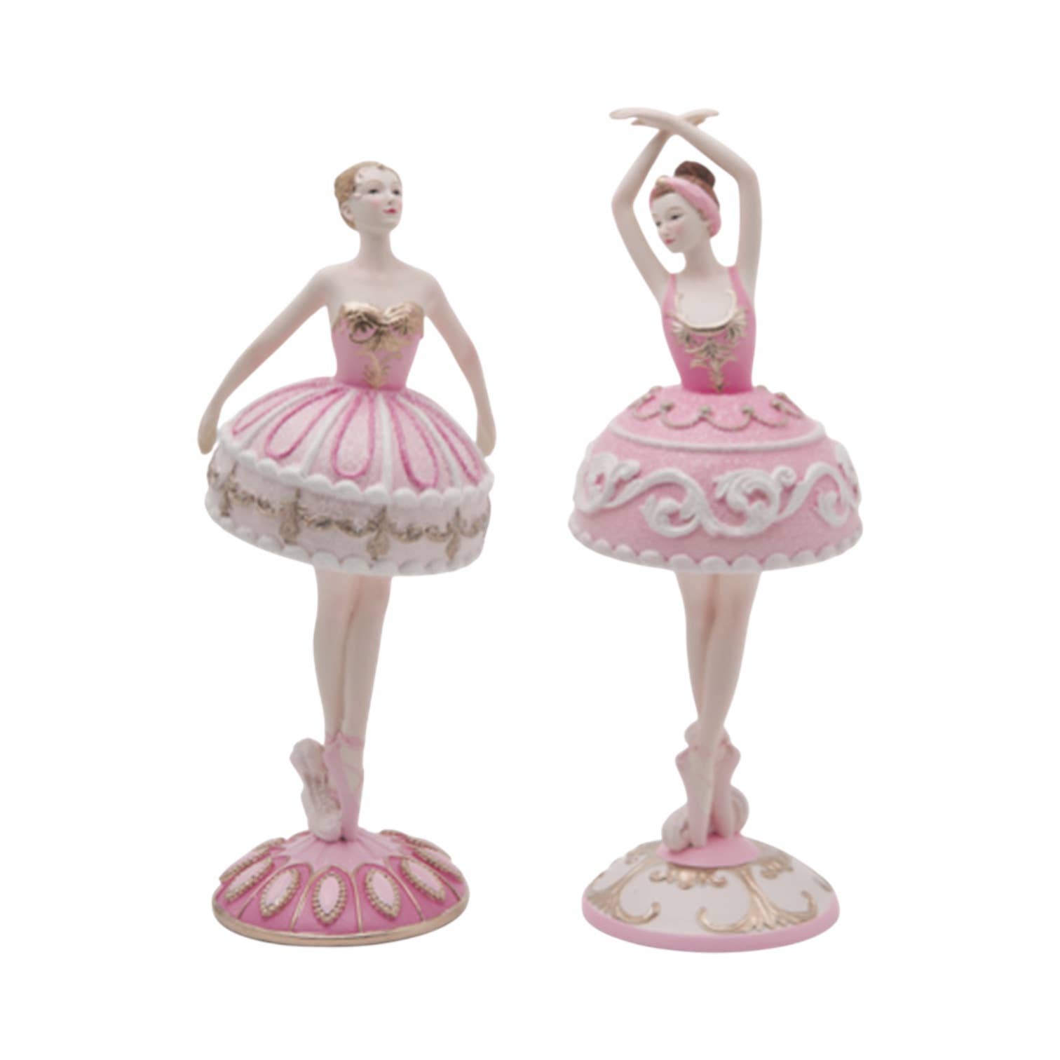 December Diamonds - Wholesale Decorative Figurine - 2 Asst Cake Ballerinas