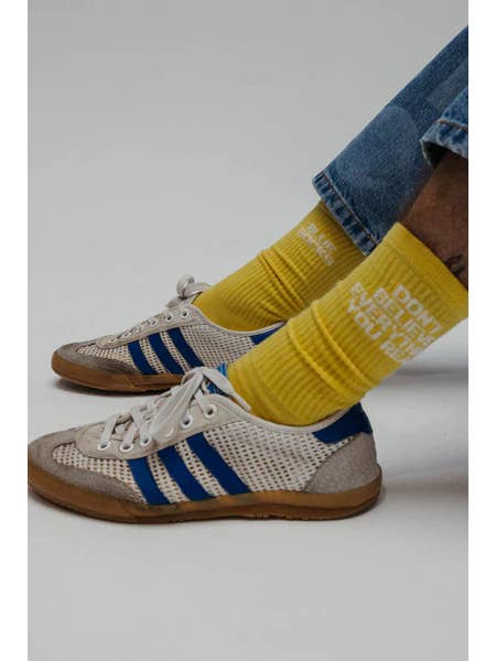 NWHR - Wholesale Socks - Unisex - Don't Belive Yellow Socks