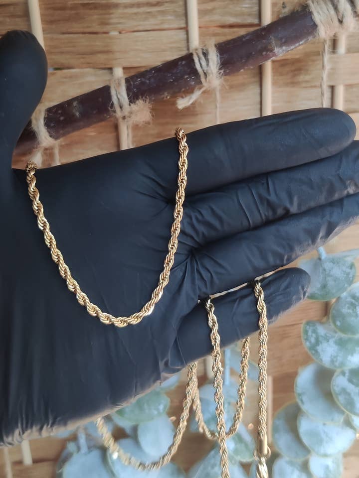 Kids Chain Necklace Luxury Steel or 18K Gold for wholesale by Engrave Space