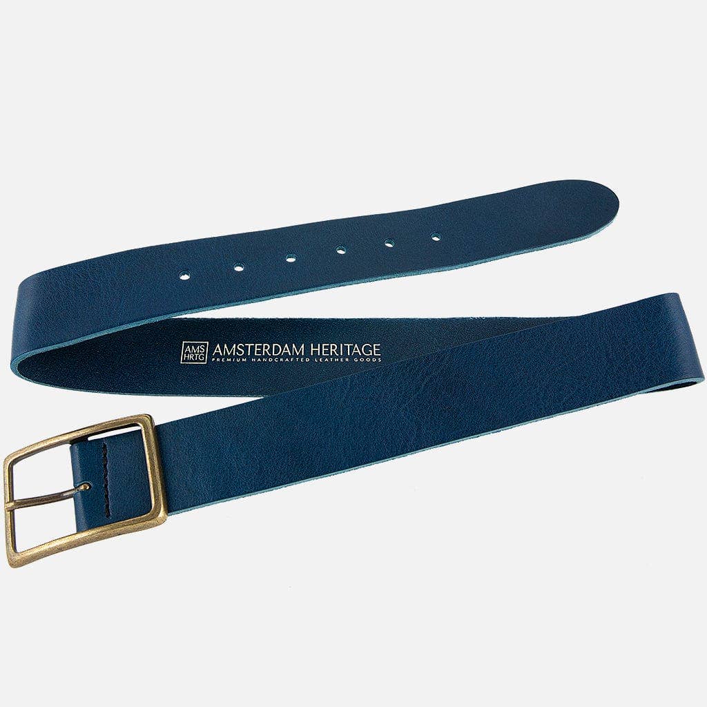 Amsterdam Heritage Leather Belts, Bags, Jackets & Apparel - Vente Ceinture – femme - May | Ceinture décontractée en cuir pleine fleur à boucle dorée pour femmes23